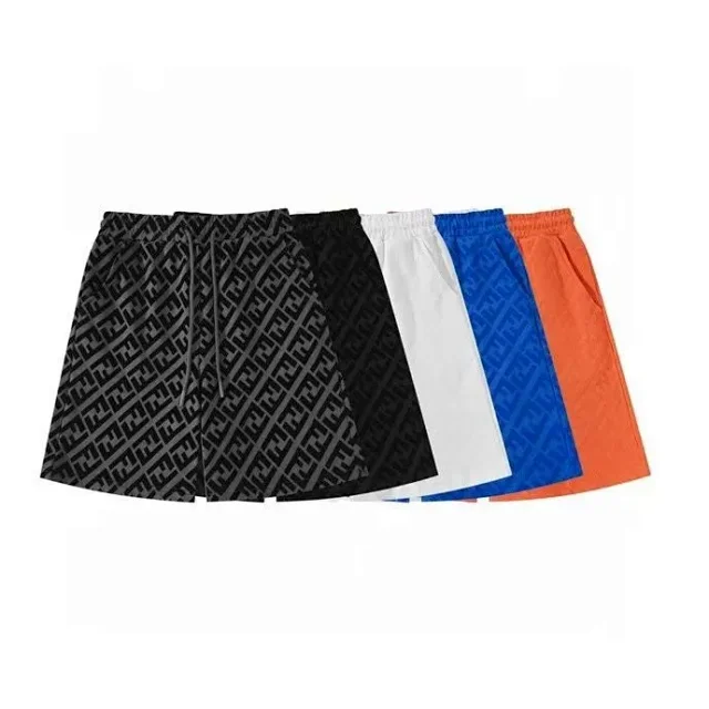 Unbranded Matching Sets Short-Sleeve T-Shirt and Drawstring Shorts Set with Tonal Geometric Pattern product detail image 3
