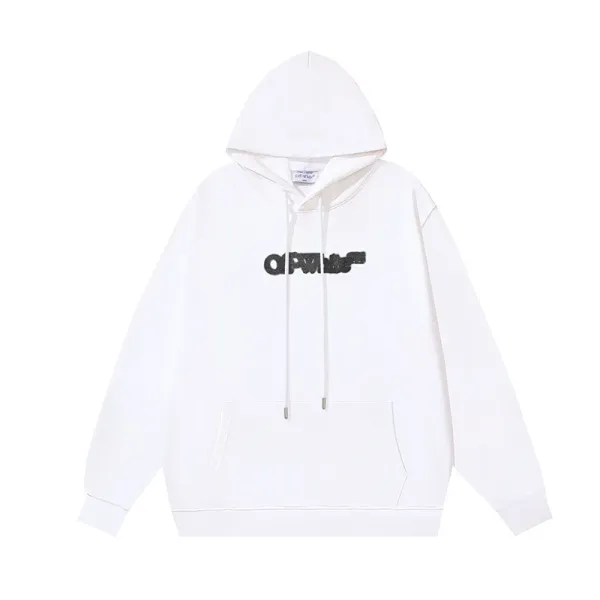 Off-White Industrial Logo Hoodie White - 1