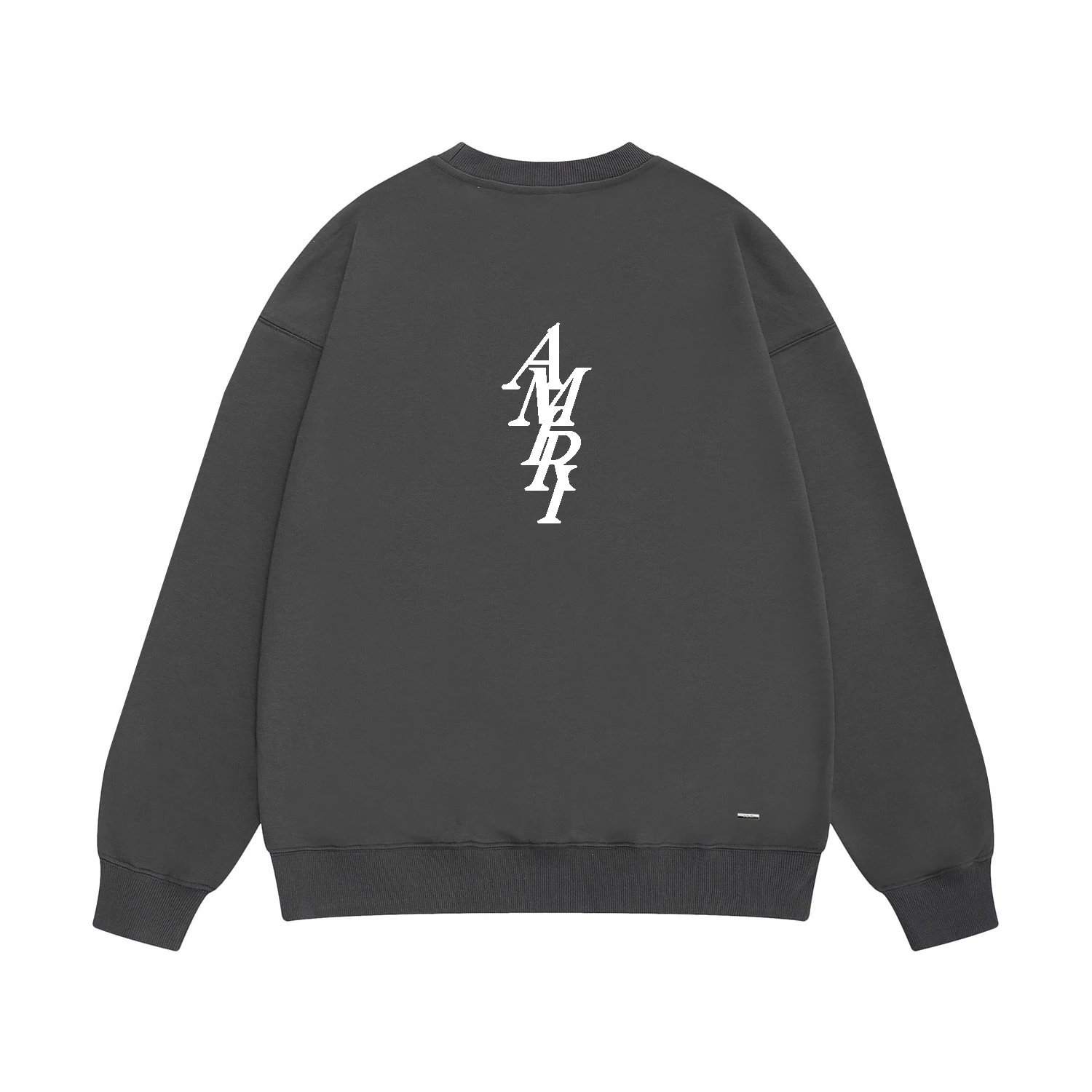 Amiri Logo Embroidered Burgundy Crewneck Sweatshirt - 10