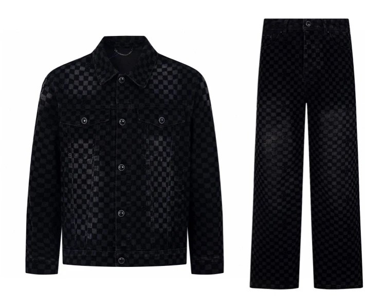 Chrome Hearts Cross Print Denim Jacket Dark Wash - 13