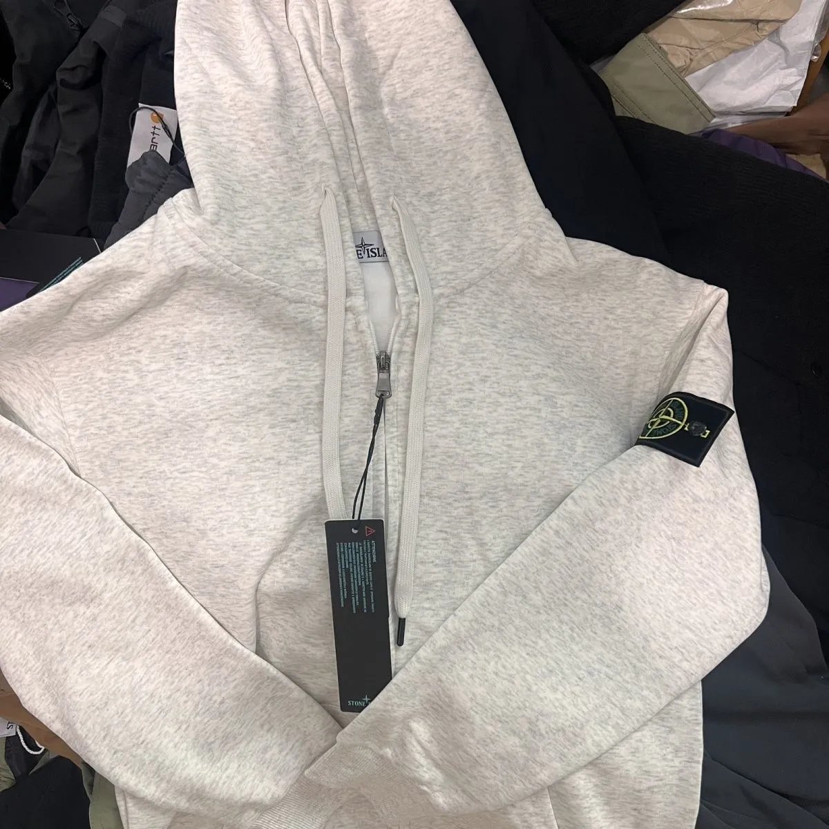 Stone Island Knitwear Crewneck knit sweater with compass sleeve badge — 12
