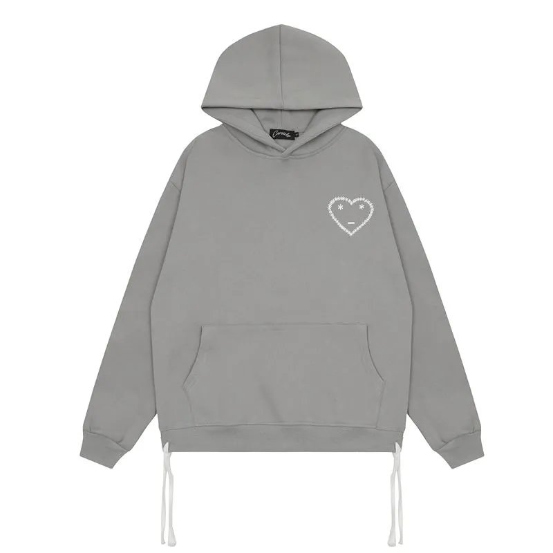 Play Comme des Garçons Heart Embroidery Gray Hoodie and Sweatpants Set - 13