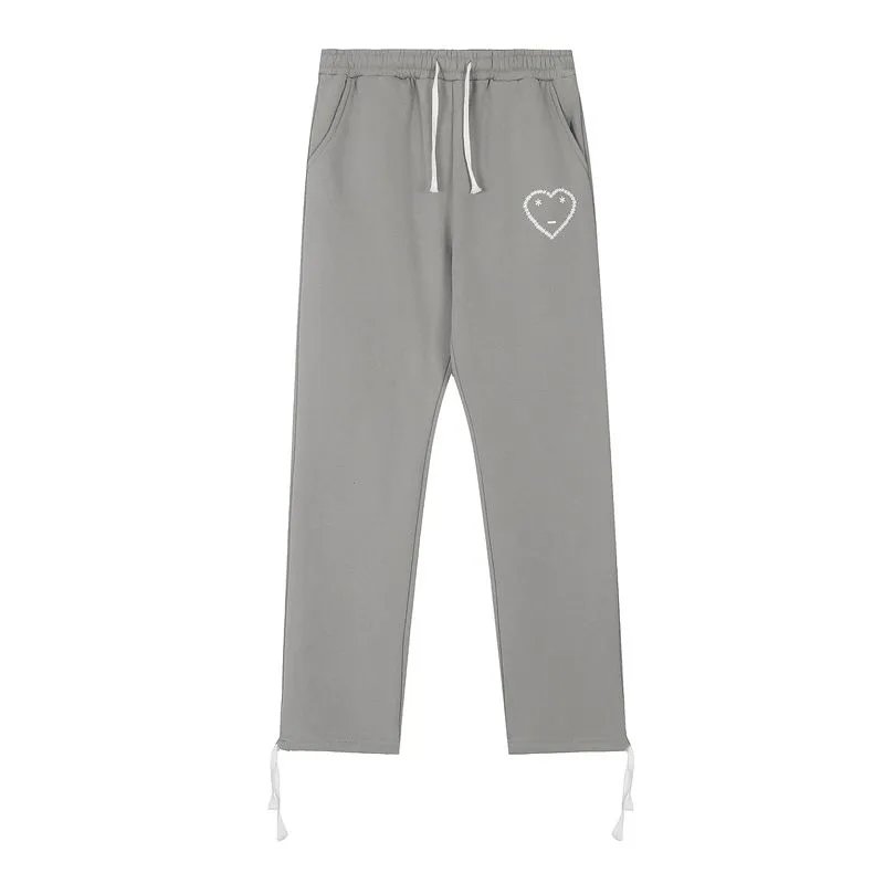 Play Comme des Garçons Heart Embroidery Gray Hoodie and Sweatpants Set - 16