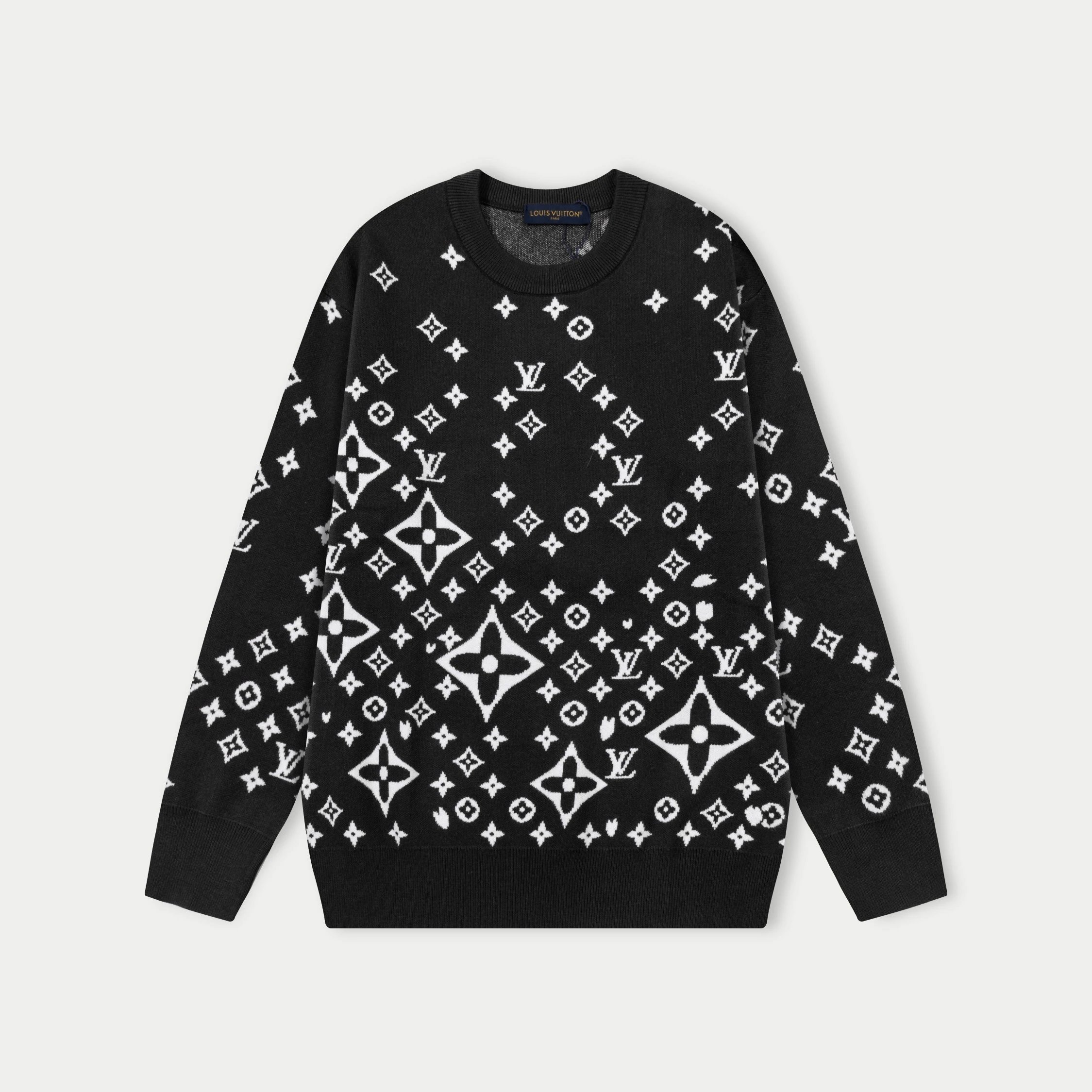 Louis Vuitton Knitwear Crewneck monogram knit sweater — 14