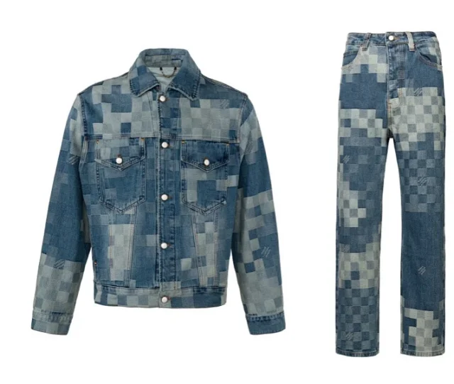 Burberry Matching Sets Denim jacket and jeans set with equestrian knight print product detail image 8