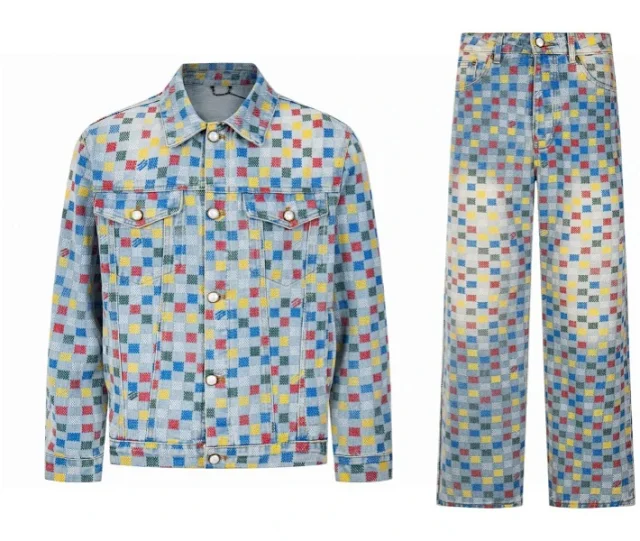 Burberry Matching Sets Denim jacket and jeans set with equestrian knight print product detail image 9