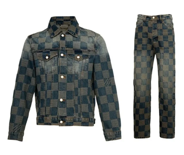 Burberry Matching Sets Denim jacket and jeans set with equestrian knight print product detail image 7