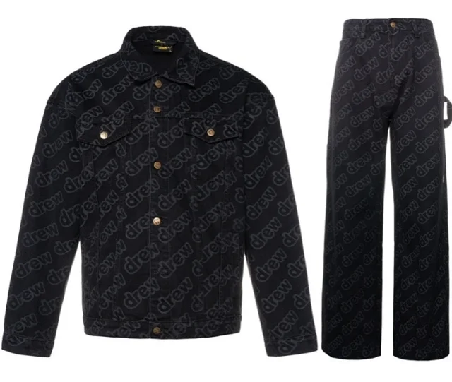 Burberry Matching Sets Denim jacket and jeans set with equestrian knight print product detail image 4