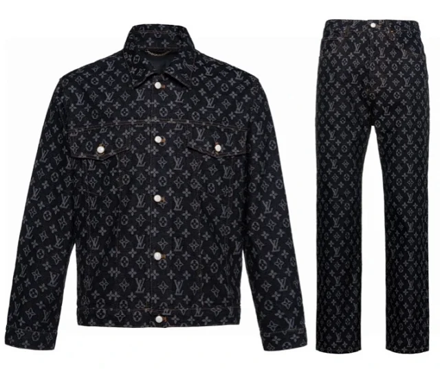 Burberry Matching Sets Denim jacket and jeans set with equestrian knight print product detail image 3