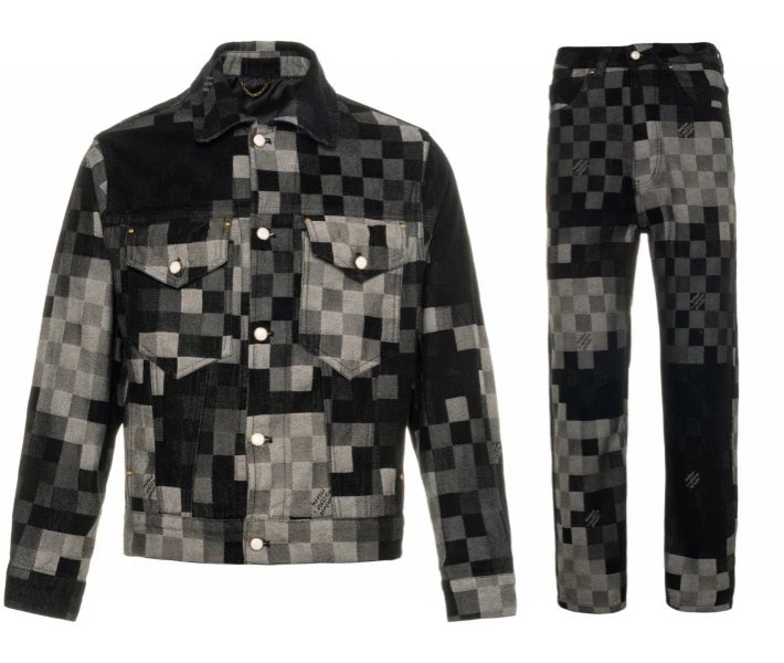 Chrome Hearts Cross Print Denim Jacket Dark Wash - 11