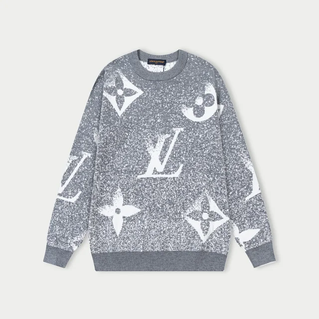 Louis Vuitton Knitwear Crewneck monogram knit sweater product detail image 5