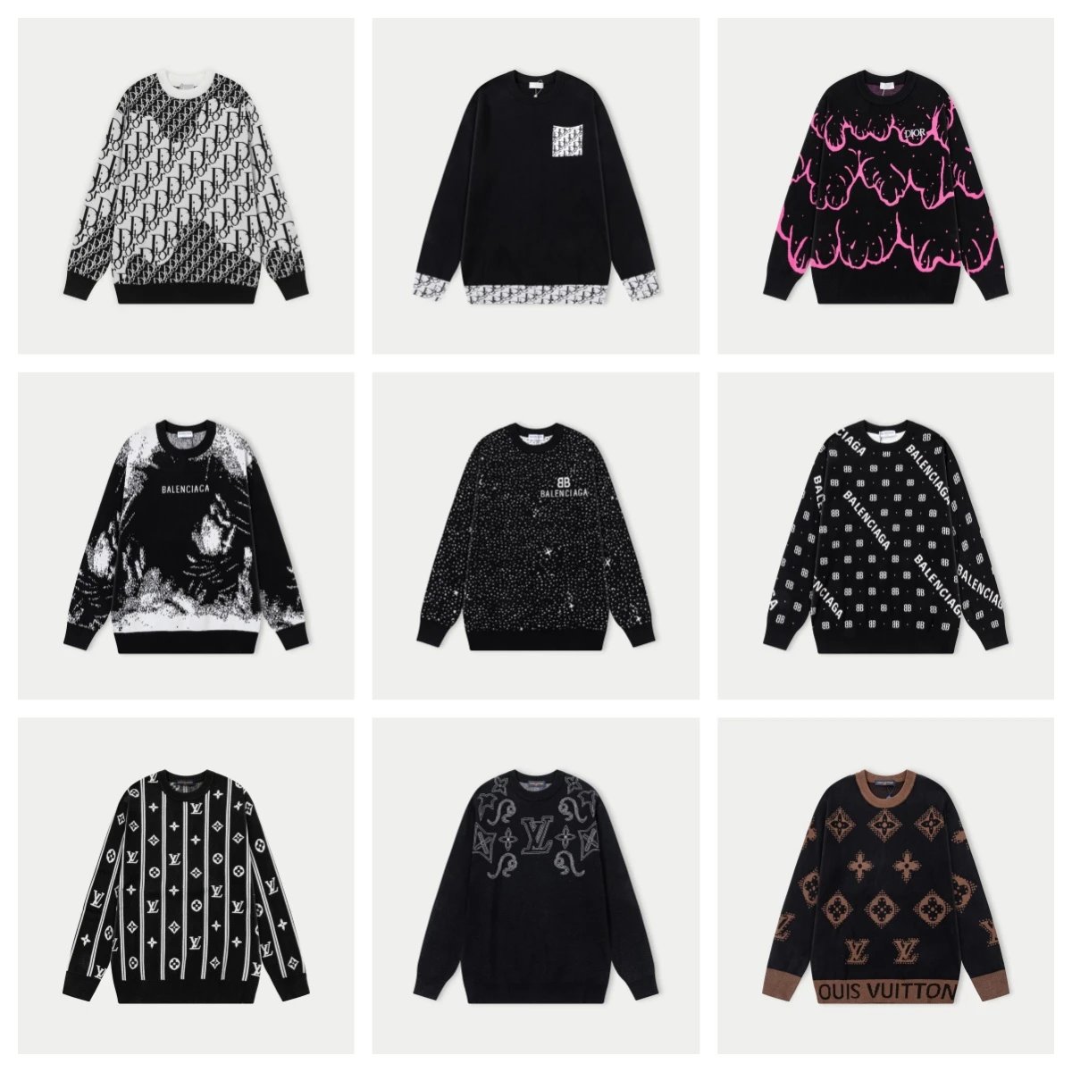 Dior Oblique Knit Sweater Black - 2