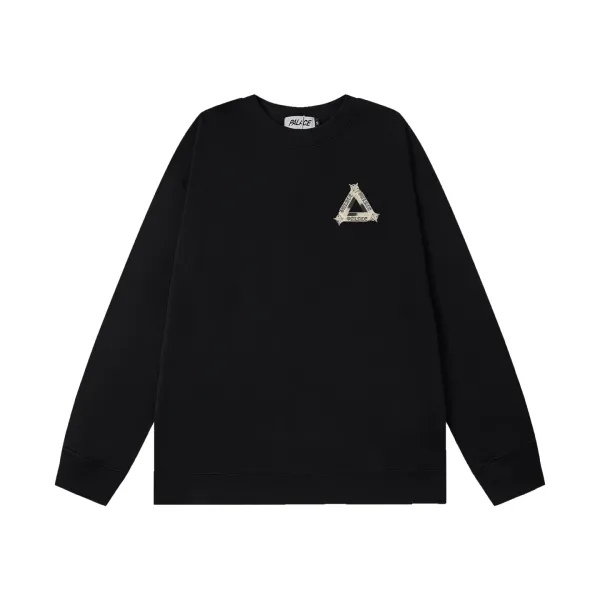 Palace x Ginza Triangle Logo Crewneck Sweatshirt Army Green Hoodie - 6