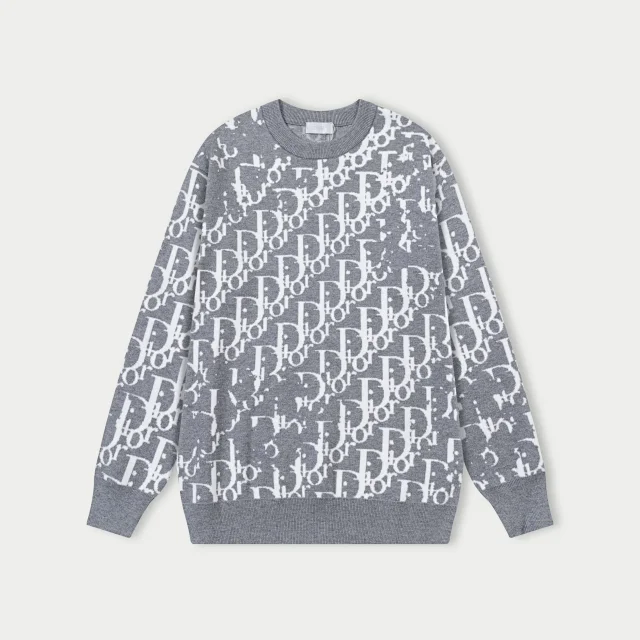 Louis Vuitton Knitwear Crewneck monogram knit sweater product detail image 14