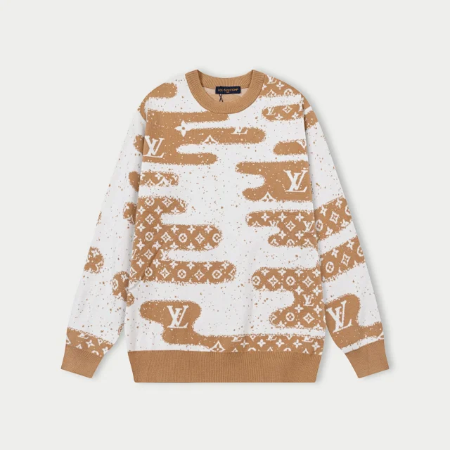 Louis Vuitton Knitwear Crewneck monogram knit sweater product detail image 2
