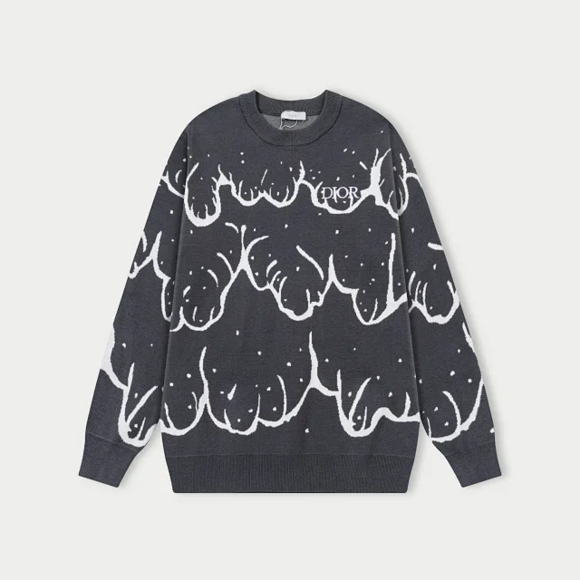 Louis Vuitton Knitwear Crewneck monogram knit sweater product detail image 15