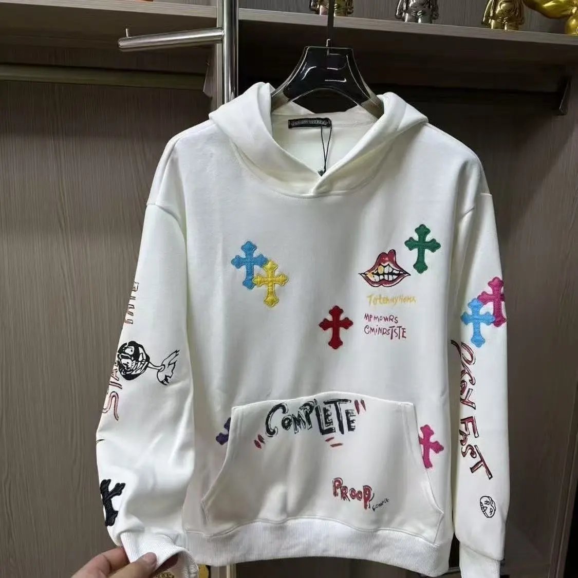 Stone Island Knitwear Crewneck knit sweater with compass sleeve badge — 32