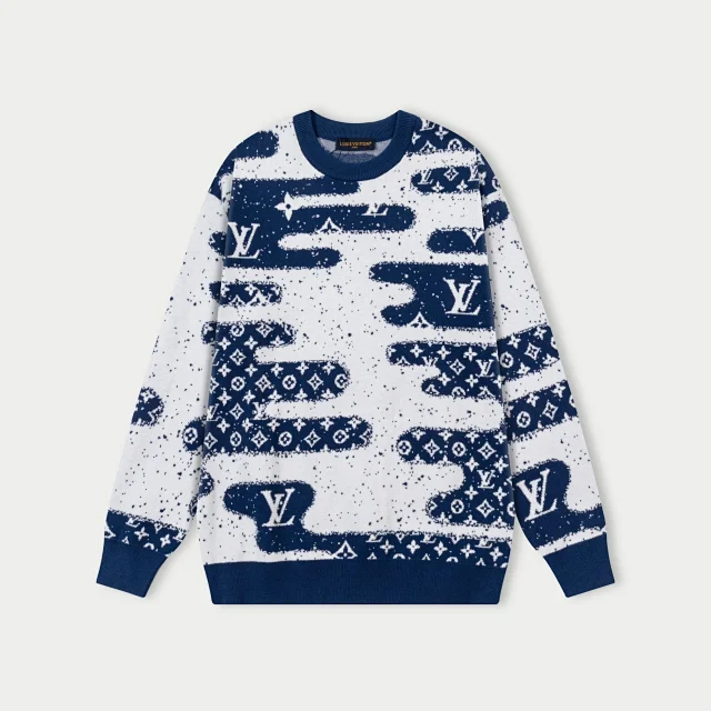 Louis Vuitton Knitwear Crewneck monogram knit sweater product detail image 3