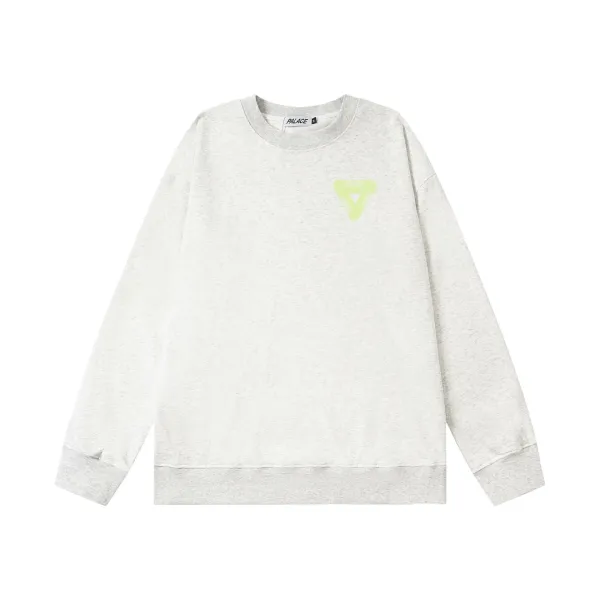 Palace x Ginza Triangle Logo Crewneck Sweatshirt Army Green Hoodie - 15