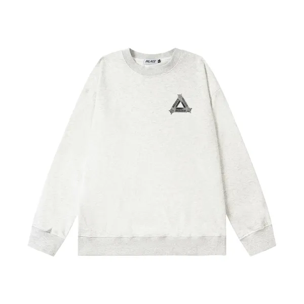 Palace x Ginza Triangle Logo Crewneck Sweatshirt Army Green Hoodie - 5