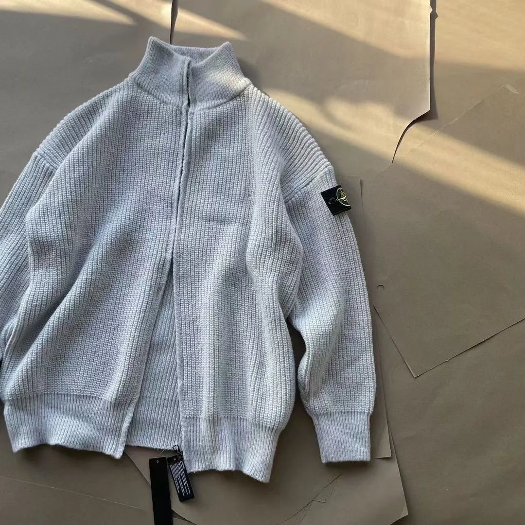 Stone Island Knitwear Crewneck knit sweater with compass sleeve badge image 8