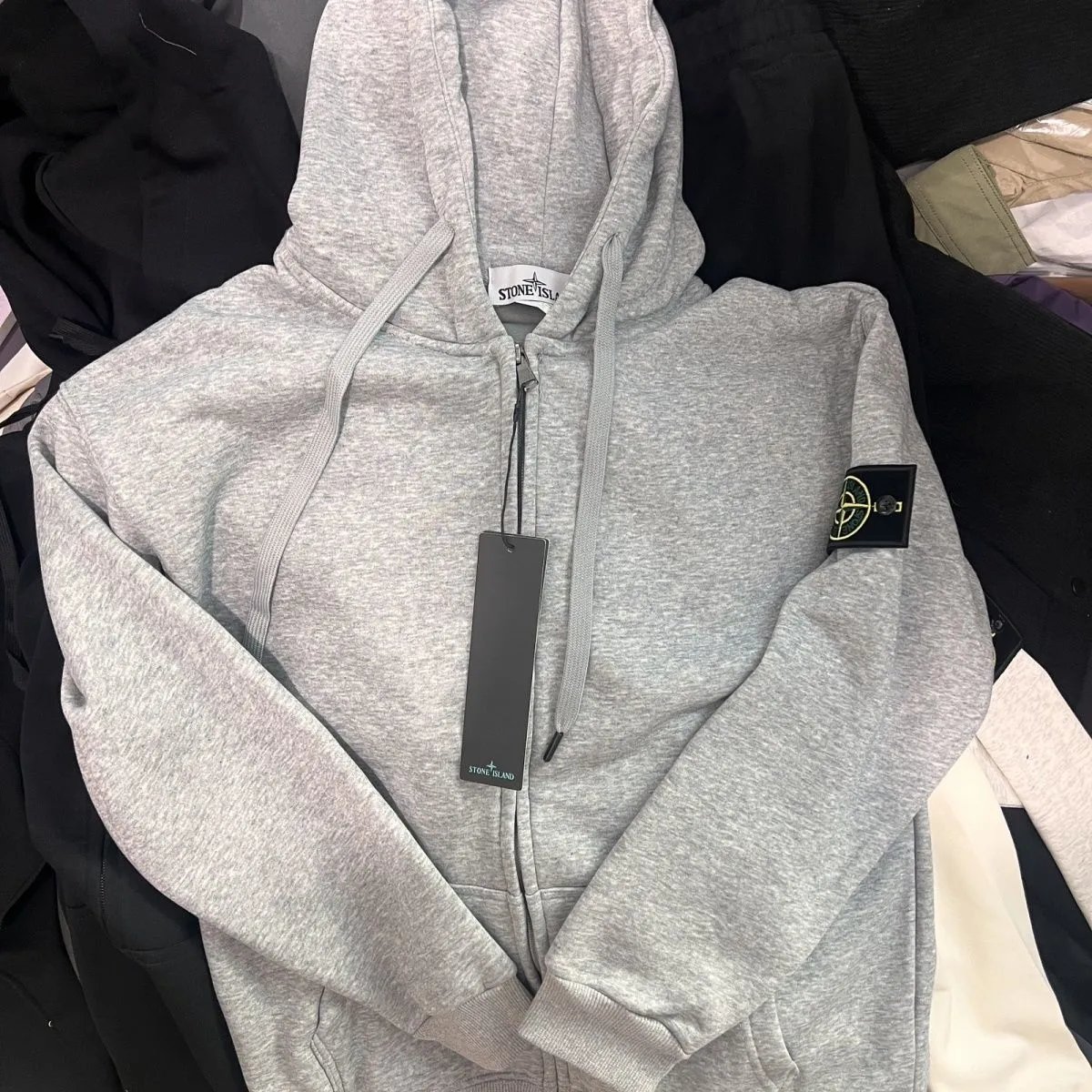 Stone Island Knitwear Crewneck knit sweater with compass sleeve badge image 9