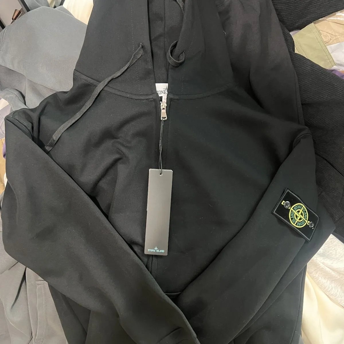 Stone Island Knitwear Crewneck knit sweater with compass sleeve badge — 10