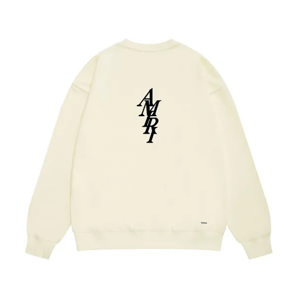Amiri Logo Embroidered Burgundy Crewneck Sweatshirt - 16