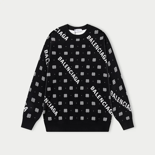 Louis Vuitton Knitwear Crewneck monogram knit sweater product detail image 11