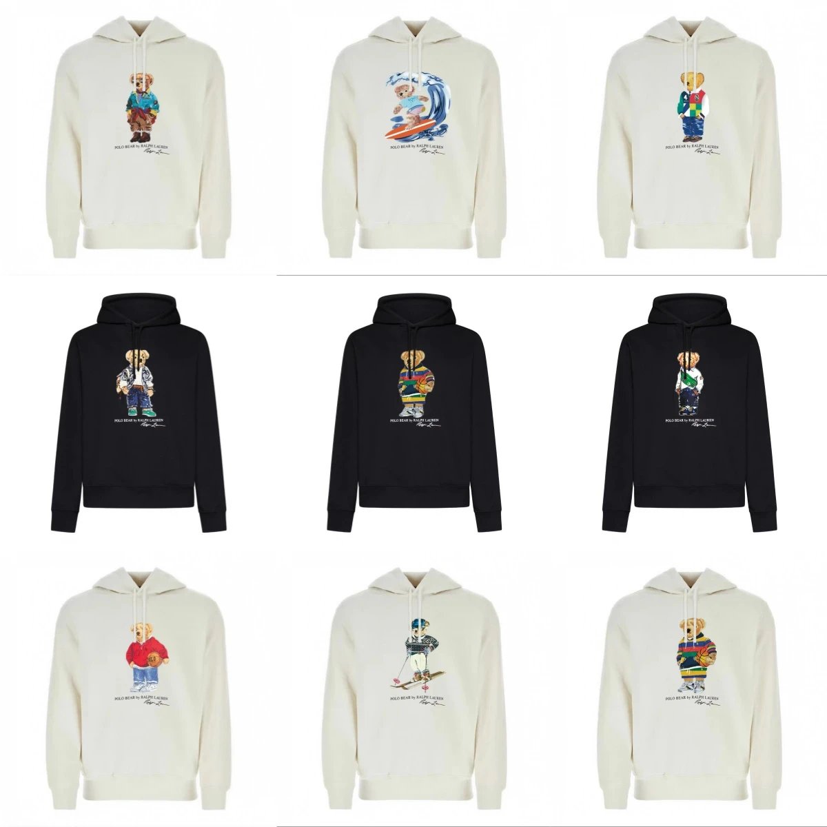 Ralph Lauren Polo Bear Graphic Pullover Hoodie