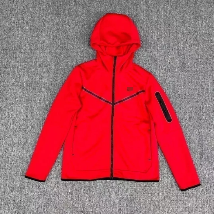Nike Tech Fleece Black Hoodie — Red top colorway — USFans Spreadsheet photo