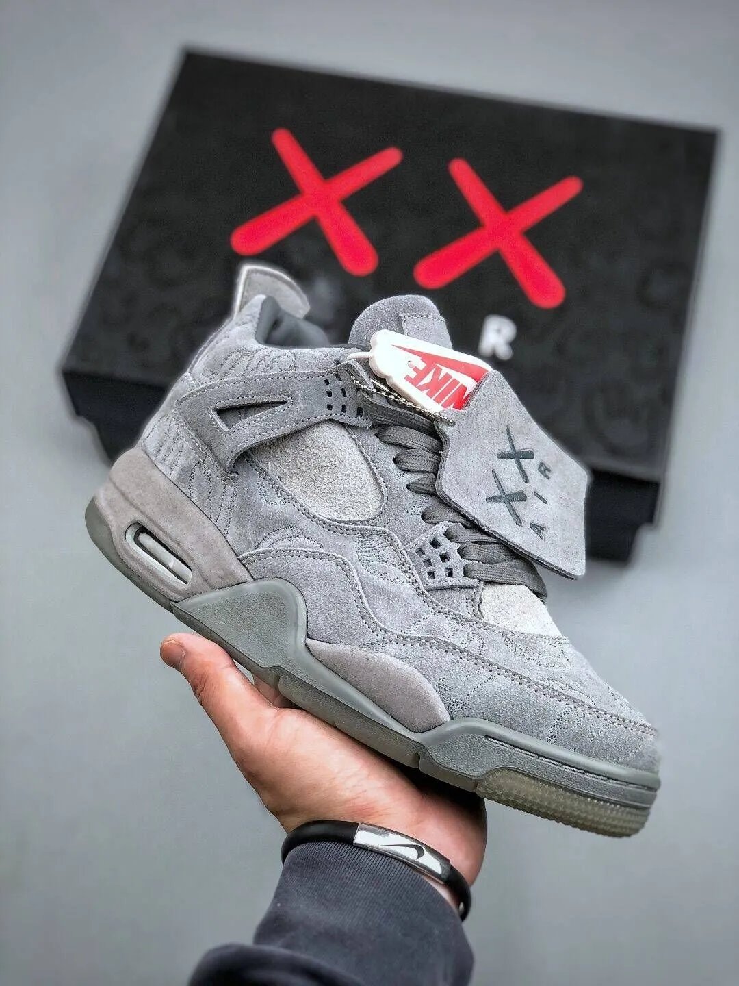 Jordan 4 Off-White Sail — Kaws grey colorway — USFans Spreadsheet photo