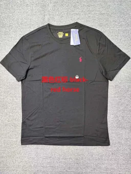 thumbnail for RL round neck short sleeved T-shirt for men and women new launch promotion男款圆领短袖T恤 A/G