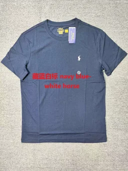 thumbnail for RL round neck short sleeved T-shirt for men and women new launch promotion Men's round neck short sleeve T-shirt A G