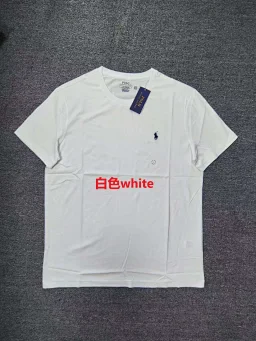 thumbnail for RL round neck short sleeved T-shirt for men and women new launch promotion Men's round neck short sleeve T-shirt A G