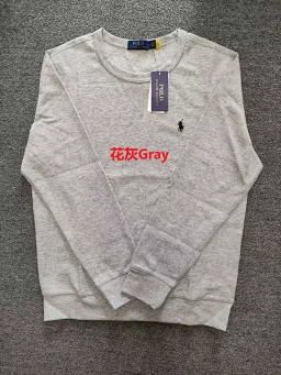 thumbnail for RL Basic round neck sweatshirt for men and women Crew neck sweatshirt A