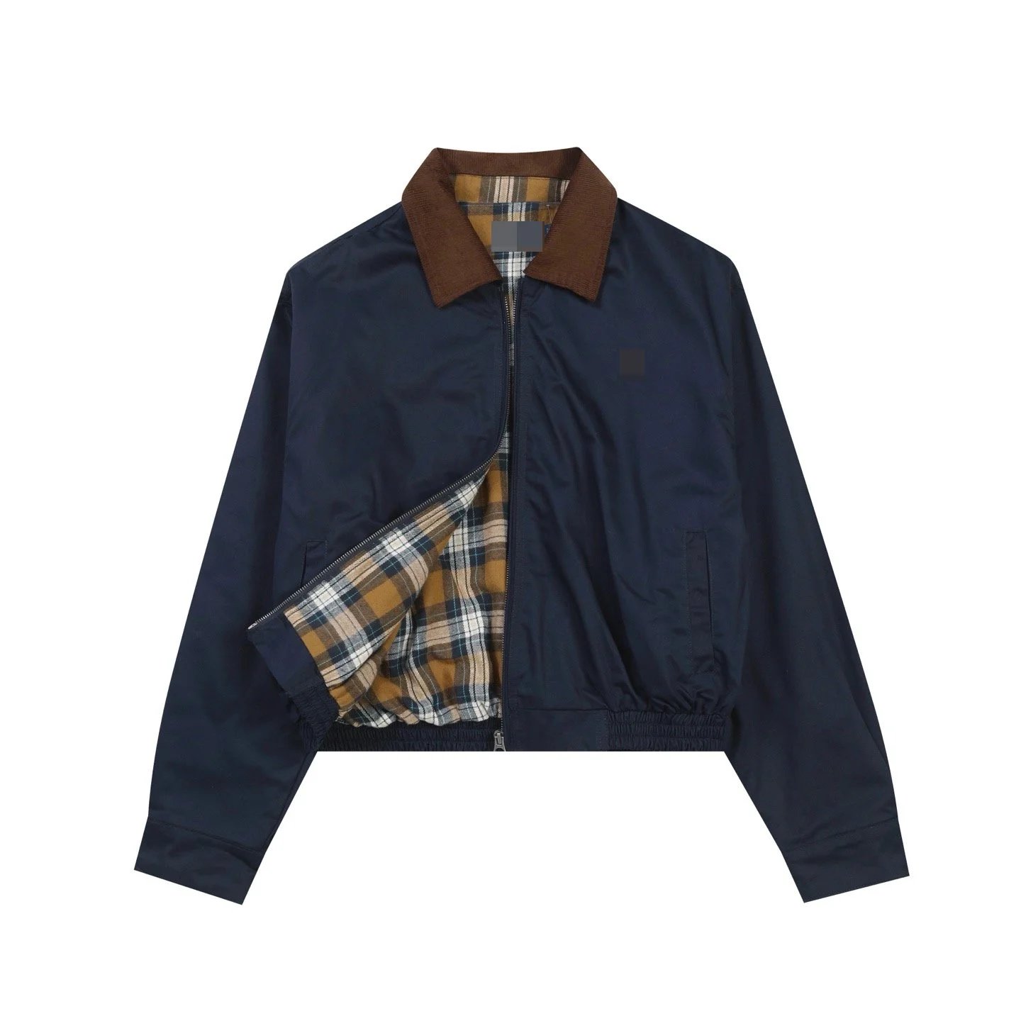 Polo Ralph Lauren Jackets Zip-Front Jacket with Corduroy Collar and Plaid Lining image 5