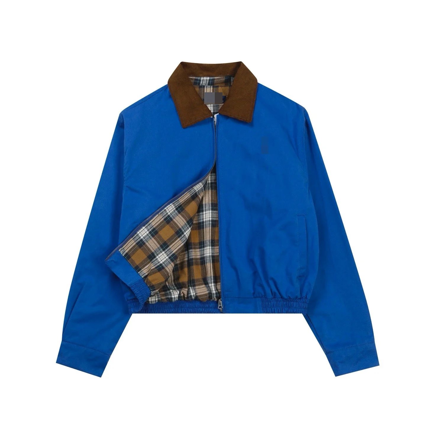 Polo Ralph Lauren Jackets Zip-Front Jacket with Corduroy Collar and Plaid Lining image 8