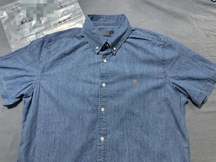Denim Short-Sleeved Shirt photo 2