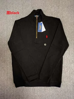 thumbnail for RL 1/4 zip classic sweatshirt with velvet  inside pony logo 半拉链卫衣A