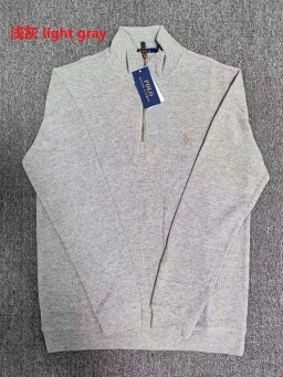 thumbnail for 1 4 zip classic sweatshirt with velvet inside pony logo Half zip sweatshirt A