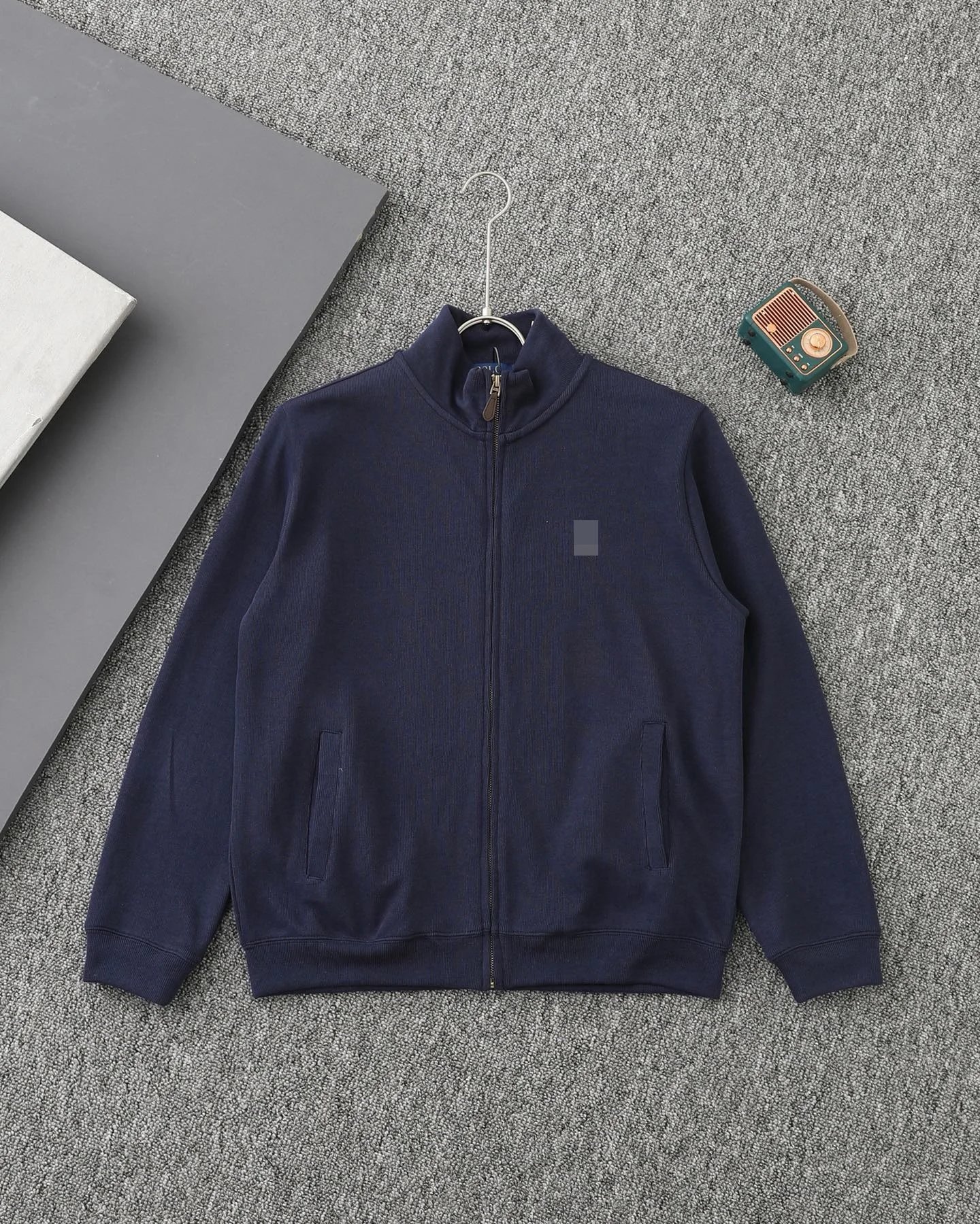 Knitted Zip-Up Cardigan Sweatshirt-MLMLSPHO0202