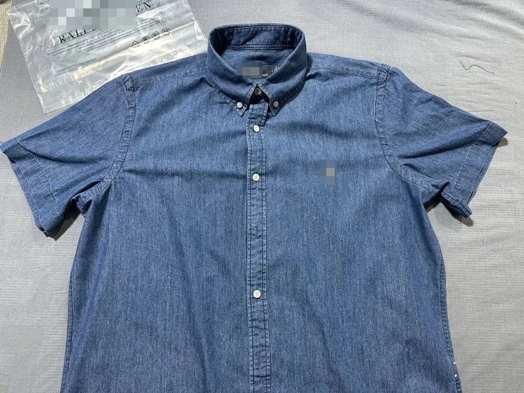 Denim Short-Sleeved Shirt photo 3