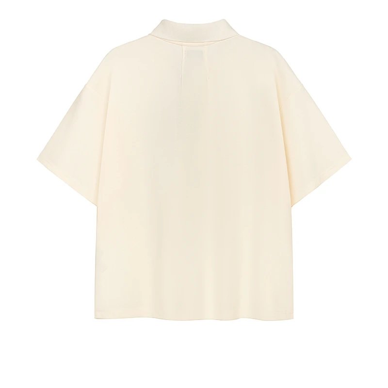 Embroidered Letter Logo Polo Shirt photo 2