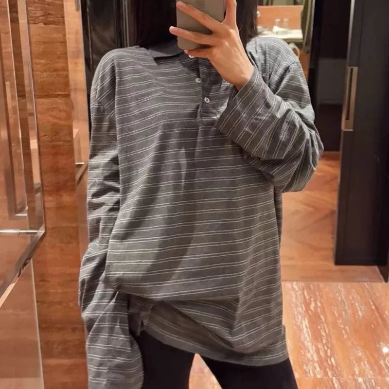 Striped Collar Polo Shirt