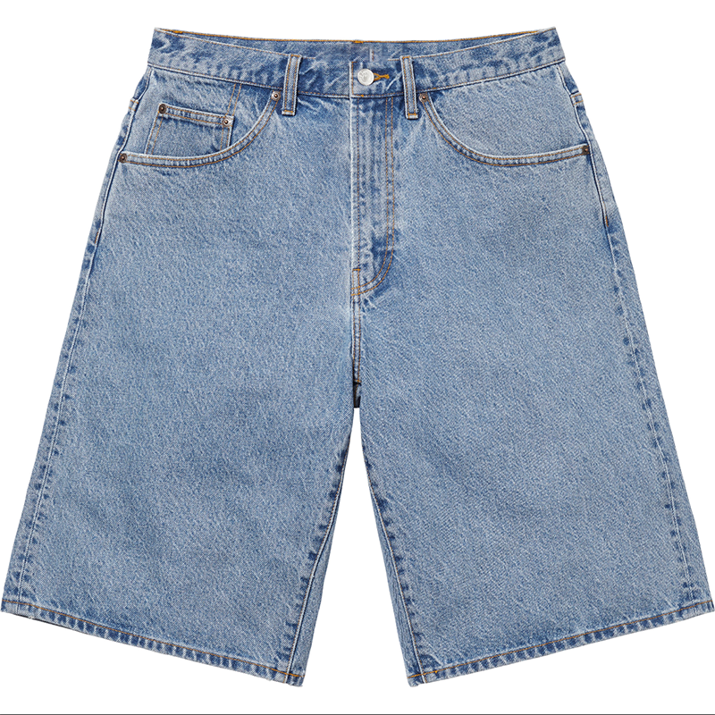 Embroidered Denim Shorts photo 2