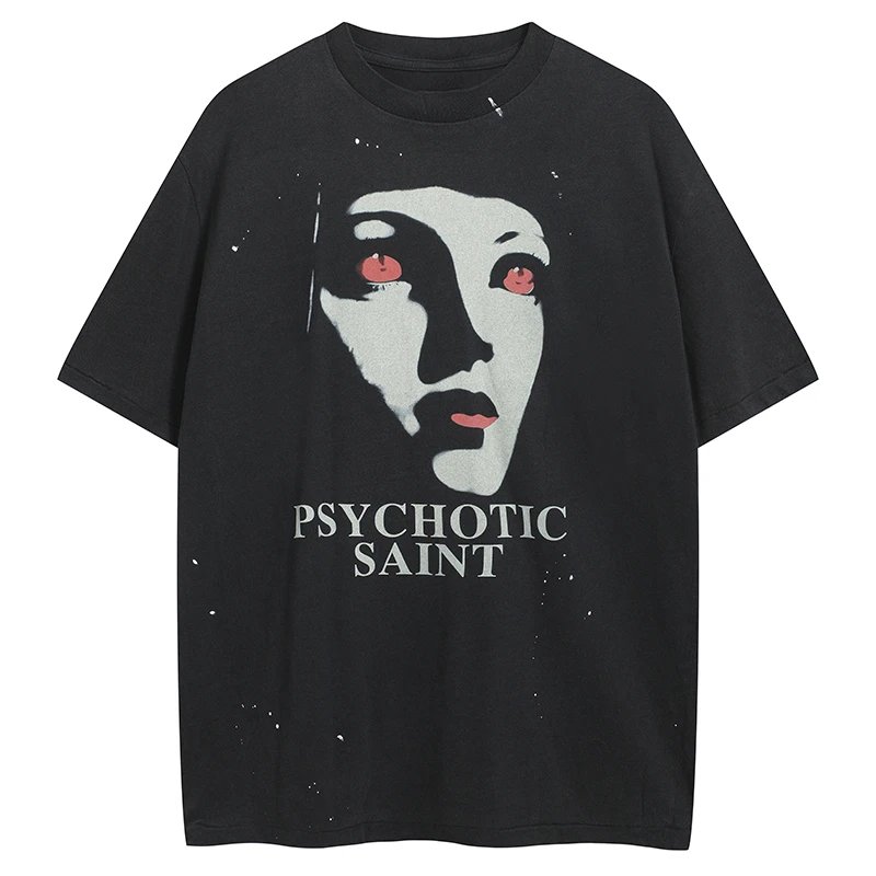 Red Eye Face Retro Vintage T-Shirt