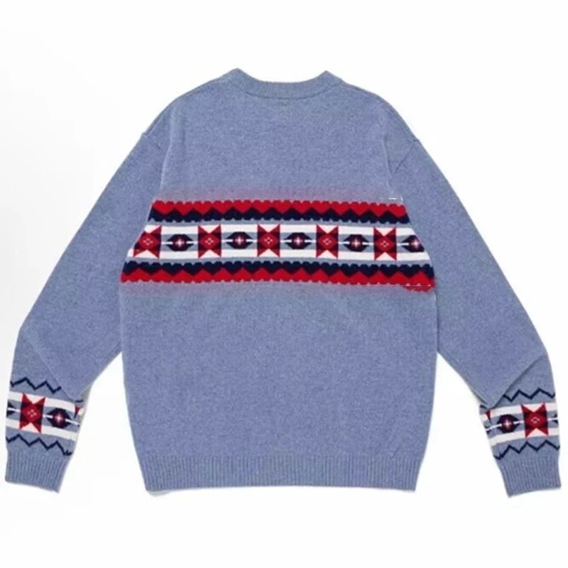 Aztec Pattern Knit Sweater [2 styles]