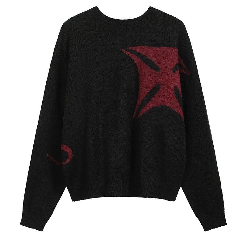 Cross Logo Jacquard Sweater