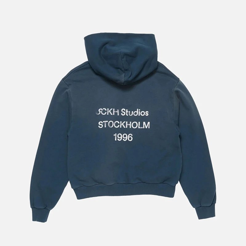 AC Distressed Logo Letter Print Hoodie photo 3
